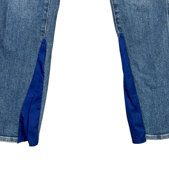 Madewell Jeans Womens 27 Blue 10" High Rise Skinny Zip Fly Custom Flare Hem - Picture 7 of 12